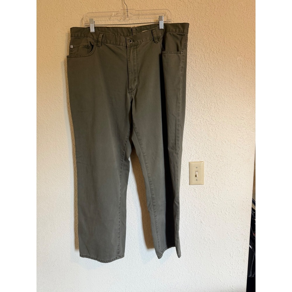 Timberland Mens Olive Green Cotton Twill Straight Leg Pants 40x30 Gorpcore